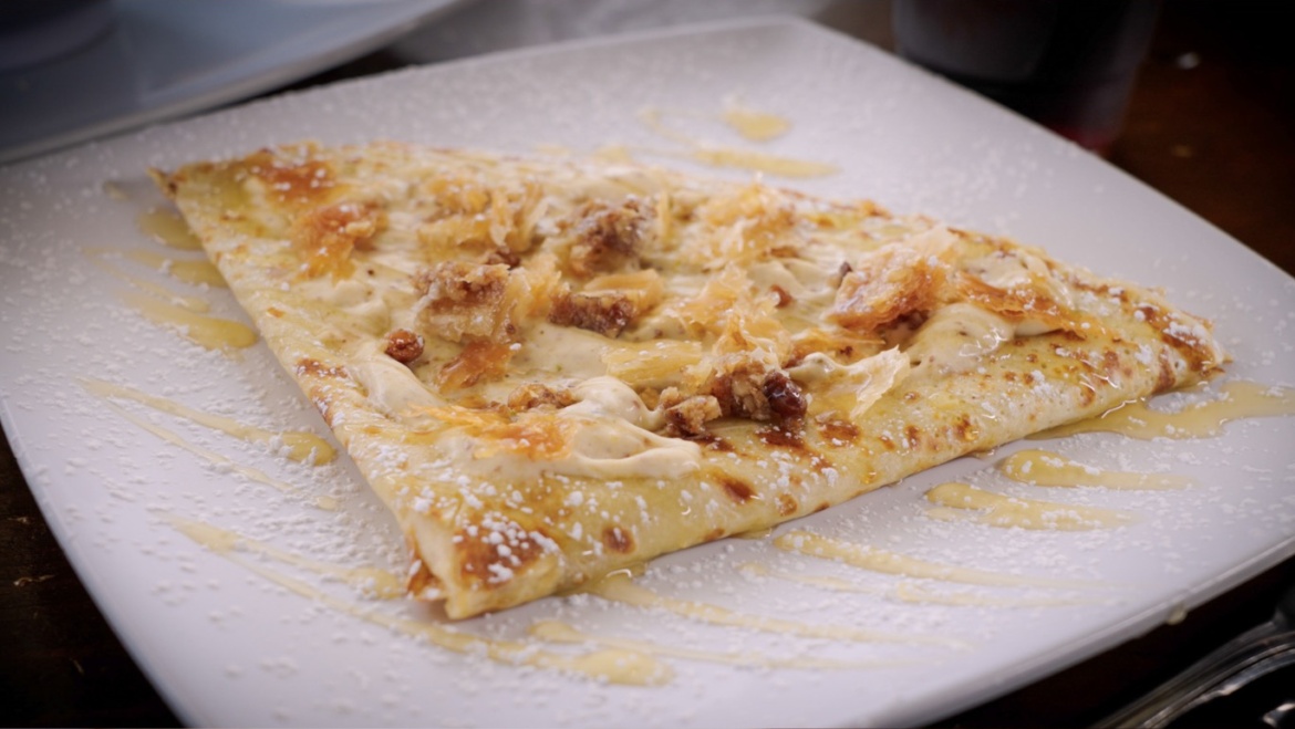 Order Our Baklava Cheesecake Crepe: A Lakeway / Bee Cave Must-Have!